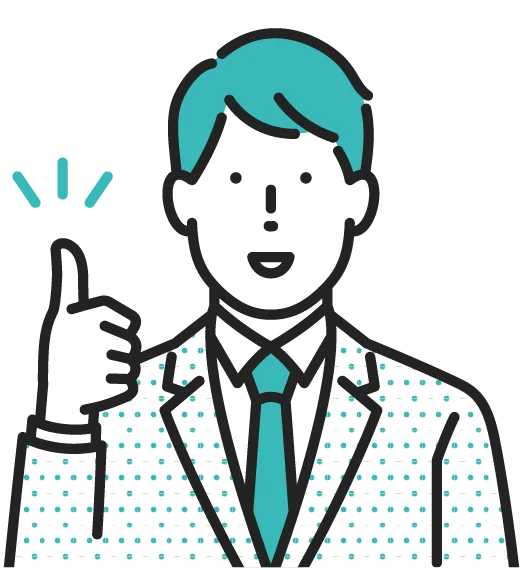 インフォメーションの男性